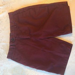 Banana Republic Aiden Short - 31" waist, Burgundy